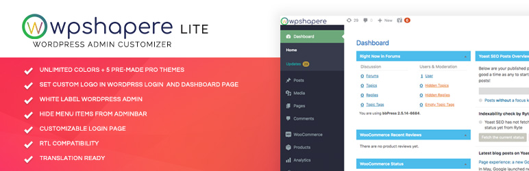 WPShapere Lite Preview Wordpress Plugin - Rating, Reviews, Demo & Download