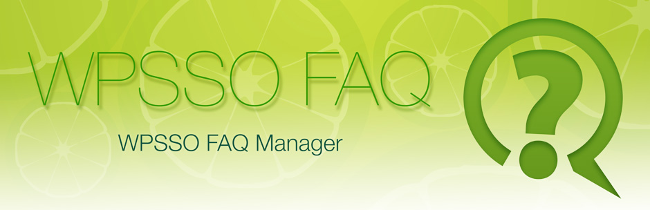 WPSSO FAQ Manager Preview Wordpress Plugin - Rating, Reviews, Demo & Download