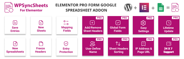 WPSyncSheets Lite For Elementor Preview Wordpress Plugin - Rating, Reviews, Demo & Download