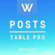 Wpvast Posts Table Pro