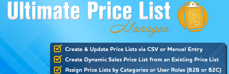 WR Price List Manager For Woocommerce Preview Wordpress Plugin - Rating, Reviews, Demo & Download