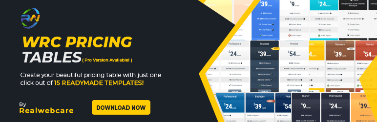 WRC Pricing Tables – WordPress Responsive CSS3 Pricing Tables Preview - Rating, Reviews, Demo & Download