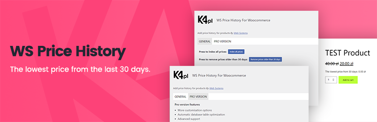 WS Price History Preview Wordpress Plugin - Rating, Reviews, Demo & Download