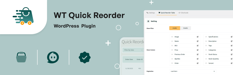 WT Quick Reorder Preview Wordpress Plugin - Rating, Reviews, Demo & Download