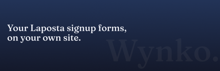 Wynko For Laposta Preview Wordpress Plugin - Rating, Reviews, Demo & Download
