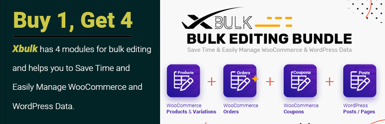 Xbulk Bulk Edit Bundle Preview Wordpress Plugin - Rating, Reviews, Demo & Download