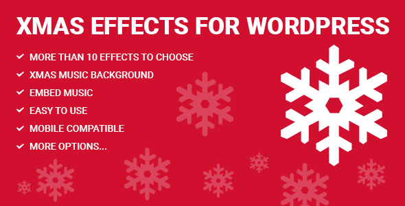 Xmas Effects Plugin for Wordpress Preview - Rating, Reviews, Demo & Download