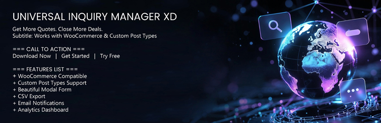 Xpertdezine Product Inquiry Manager Preview Wordpress Plugin - Rating, Reviews, Demo & Download