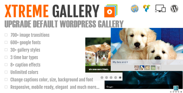 Xtreme Gallery | Upgrade Wordpress Gallery Preview - Rating, Reviews, Demo & Download