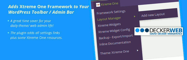 Xtreme One Toolbar Preview Wordpress Plugin - Rating, Reviews, Demo & Download