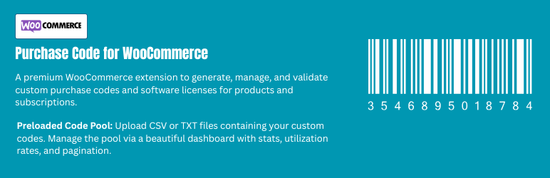 YeePurchaseCode – Purchase Code For WooCommerce Preview Wordpress Plugin - Rating, Reviews, Demo & Download