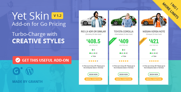 Yet Skin – Add-on For Go Pricing Preview Wordpress Plugin - Rating, Reviews, Demo & Download