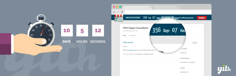 YITH Topbar Countdown Preview Wordpress Plugin - Rating, Reviews, Demo & Download