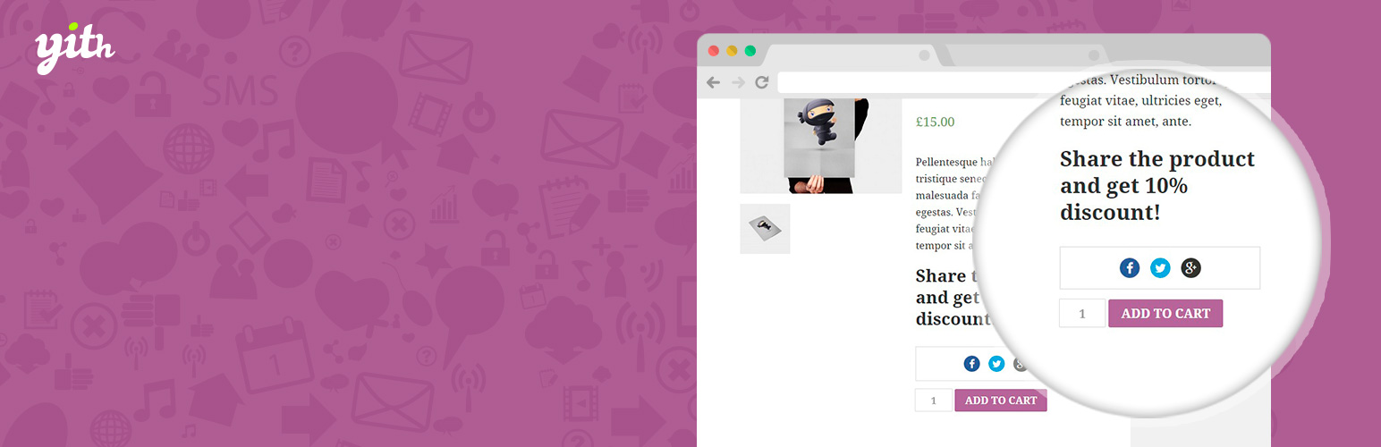 YITH WooCommerce Share For Discounts Preview Wordpress Plugin - Rating, Reviews, Demo & Download