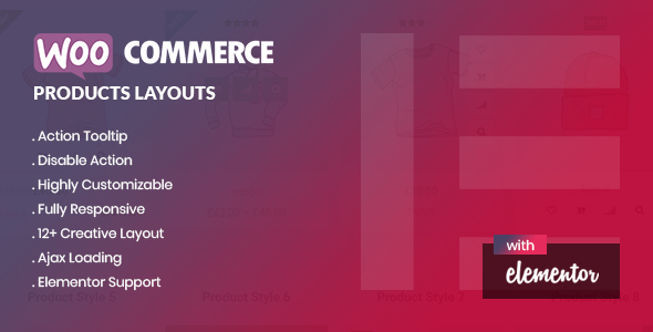 Yolo Products Layouts – WooCommerce Addon For Elementor Page Builder Preview Wordpress Plugin - Rating, Reviews, Demo & Download