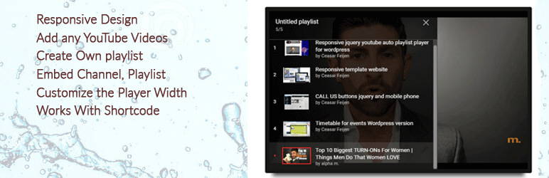 You Video Gallery Preview Wordpress Plugin - Rating, Reviews, Demo & Download