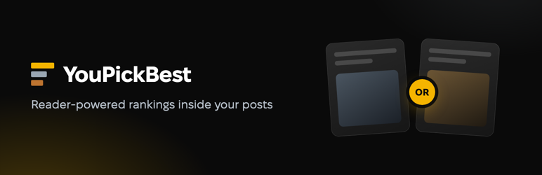 YouPickBest Preview Wordpress Plugin - Rating, Reviews, Demo & Download