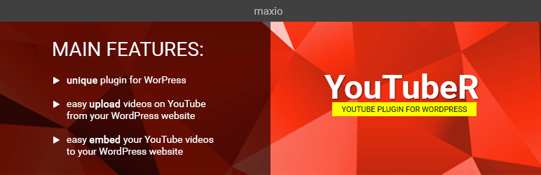 YouTubeR By Maxio Lab Wordpress Plugin - Rating, Reviews, Demo & Download