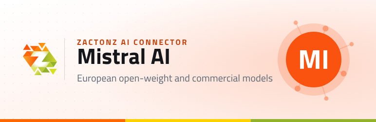 Zactonz AI Connector For Mistral AI Preview Wordpress Plugin - Rating, Reviews, Demo & Download