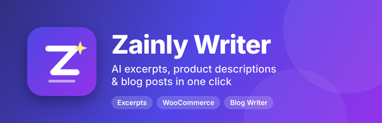 Zainly Writer Preview Wordpress Plugin - Rating, Reviews, Demo & Download