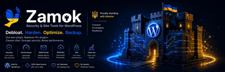 Zamok – Security And Site Tools Preview Wordpress Plugin - Rating, Reviews, Demo & Download