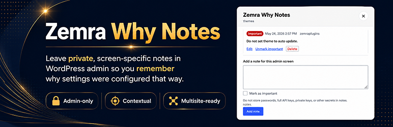 Zemra Why Notes Preview Wordpress Plugin - Rating, Reviews, Demo & Download