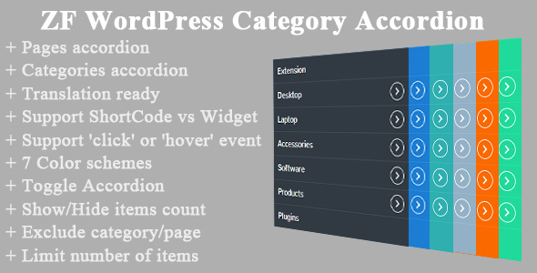ZF WordPress Category Accordion Preview - Rating, Reviews, Demo & Download