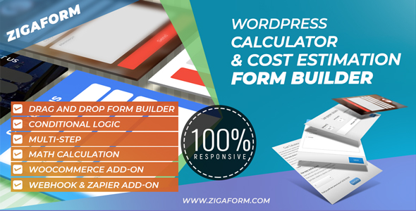 Zigaform – WordPress Calculator & Cost Estimation Form Builder Preview - Rating, Reviews, Demo & Download