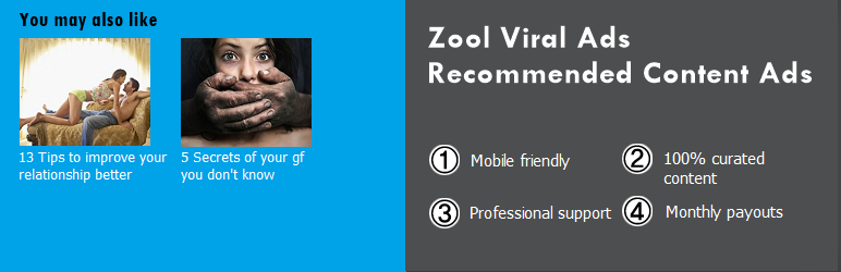 Zool Viral Ads Preview Wordpress Plugin - Rating, Reviews, Demo & Download
