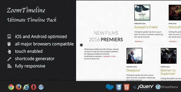 ZoomTimeline – WPBakery Page Builder Timeline Pack Preview Wordpress Plugin - Rating, Reviews, Demo & Download