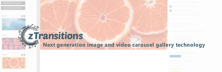 ZTransitions Image Video Carousel Gallery Preview Wordpress Plugin - Rating, Reviews, Demo & Download